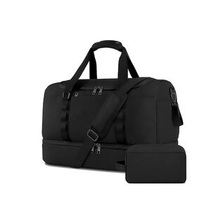 NWT Black Men's Duffel Bag with Toiletry bag